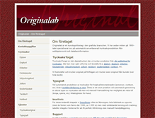 Tablet Screenshot of originalab.se